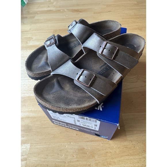 Birkenstock Shoes - Birkenstock Sydney Graceful Taupe Women's Size EU 39 Narrow Fit Bronze Sandal